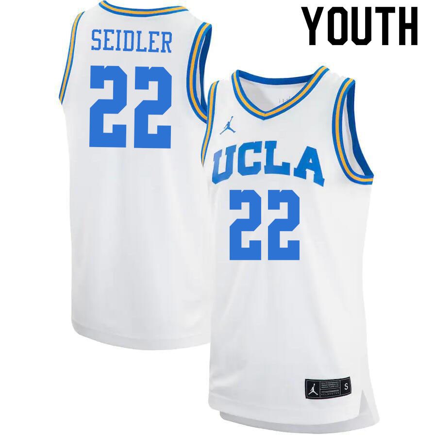 Jordan Brand Youth #22 Jack Seidler UCLA Bruins College Basketball Jerseys Sale-White